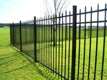 charlotte fencing black metal aluminium picket fence